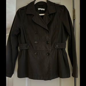 Ann Taylor LOFT dark army green jacket, MP
